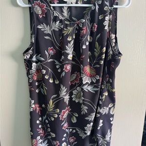 LOFT brand Women’s Floral Sleeveless Blouse